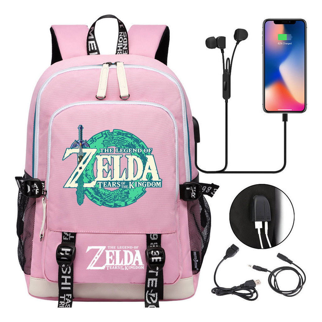 Usb Student Backpack For Men And Women's Leisure Sports Backpack