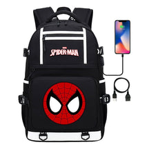 Superhero Printed Youth Student Backpack Men And Women's Leisure Travel Backpack
