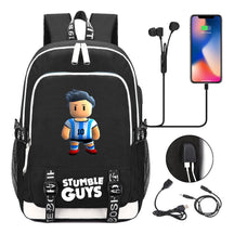 Printed Student Backpack Usb Men's And Women's Leisure Backpack