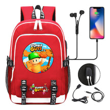 Printed Youth School Bag Usb Casual Backpack Travel Backpack