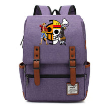 Anime Pirate King Luffy Printed Youth School Bag For Men And Women With Casual Belt Buckle Classic Backpack