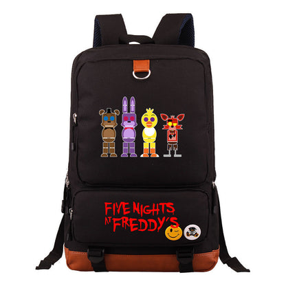 Toy Bear Game Printed Youth Student School Bag Large Capacity Travel Bag Men's And Women's Backpack