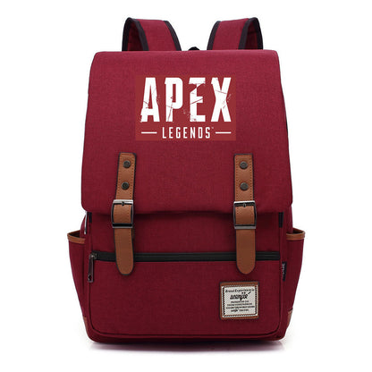 Printed Teenage Student Backpack For Men And Women With Casual Belt Buckle Classic Backpack