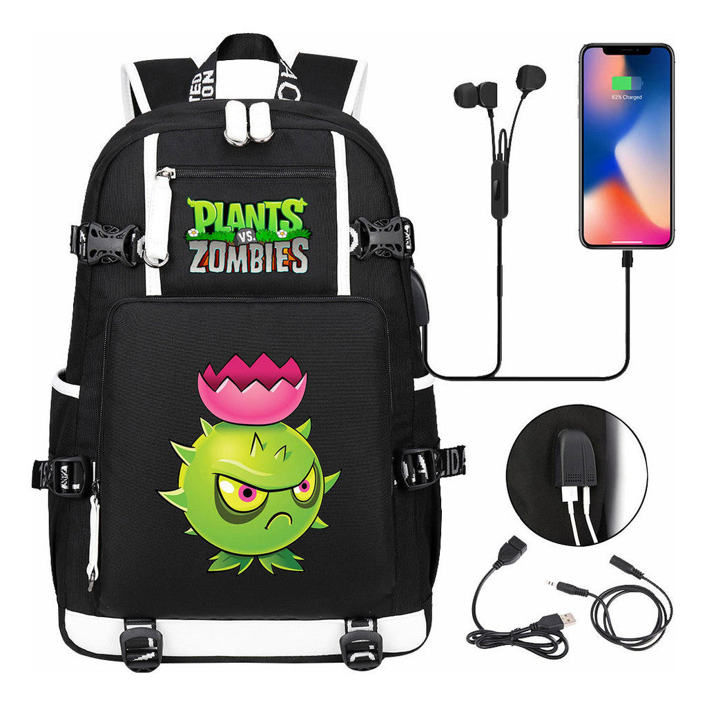 Game Battle Printed Usb Youth Student Backpack For Men And Women's Leisure Travel Backpack