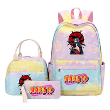 Naruto Student Girl Backpack Lunch Bag Three Piece Set Backpack Set