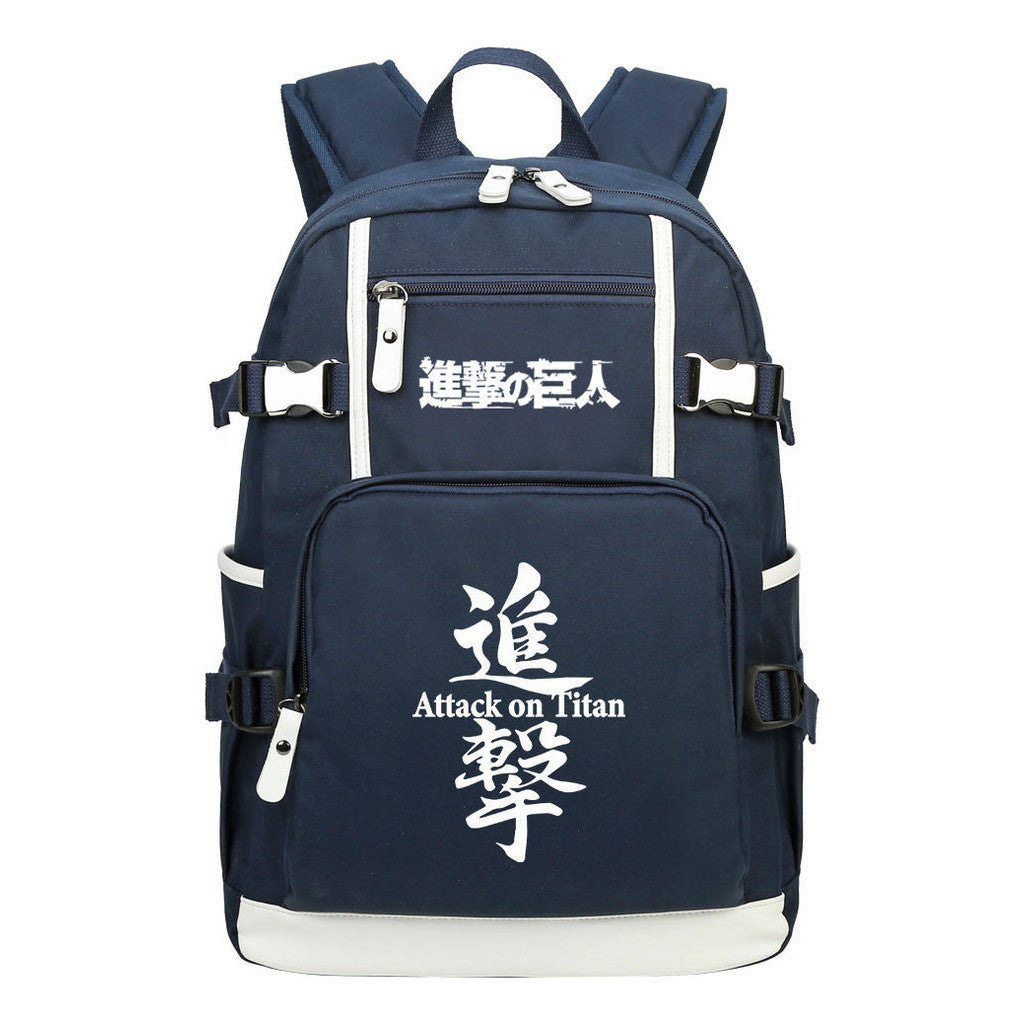 Giant Winged Soldier Captain Of Anime Attack Student Backpack, Leisure Travel Backpack