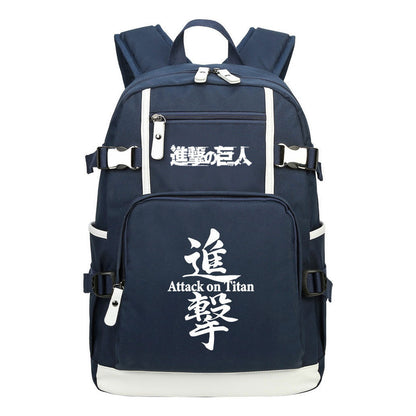 Giant Winged Soldier Captain Of Anime Attack Student Backpack, Leisure Travel Backpack