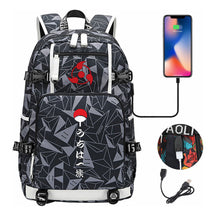 Naruto Usb Youth Student Backpack For Men And Women Leisure Travel Backpack