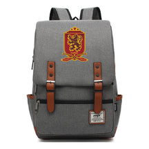 School Of Witchcraft And Wizardry Printed Youth Student Backpack For Men And Women, Casual Belt Buckle, Classic Backpack