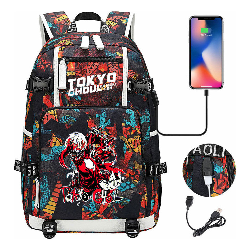Usb Large Capacity Student Backpack For Leisure Travel Backpack