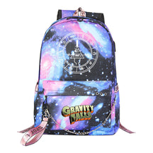 Cartoon Strange Town Youth Student School Bag Men's And Women's Leisure Travel Backpack