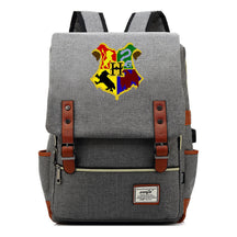 School Of Witchcraft And Wizardry Youth Backpack Usb Leisure Belt Buckle Backpack