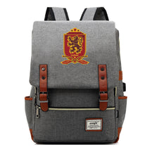 School Of Witchcraft And Wizardry Youth Backpack Usb Leisure Belt Buckle Backpack