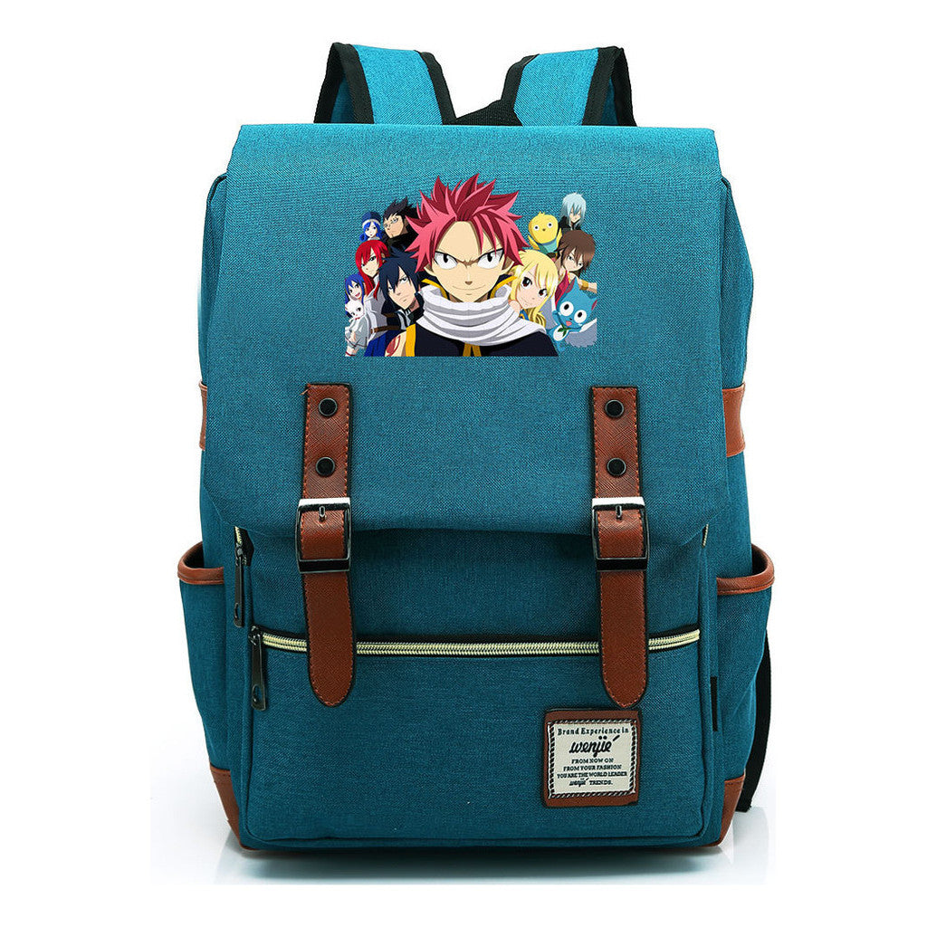 Printed Schoolbags For Men And Women Leisure Belt Buckle Classic Backpack