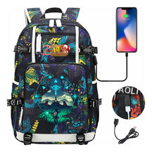Printed Youth Student School Bag Large Capacity Leisure Travel Backpack