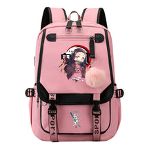 Cartoon Fashion Usb Student Backpack For Boy And Girl, Casual Woven Strap Flip Back Backpack