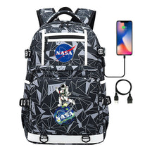 Fashionable Space Printed Usb Student Backpack Backpack Leisure Travel Backpack