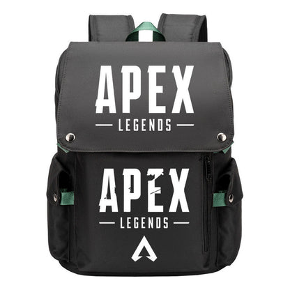 Apex Hero Print Usb Charging Cap Head Style Student School Bag Casual Backpack