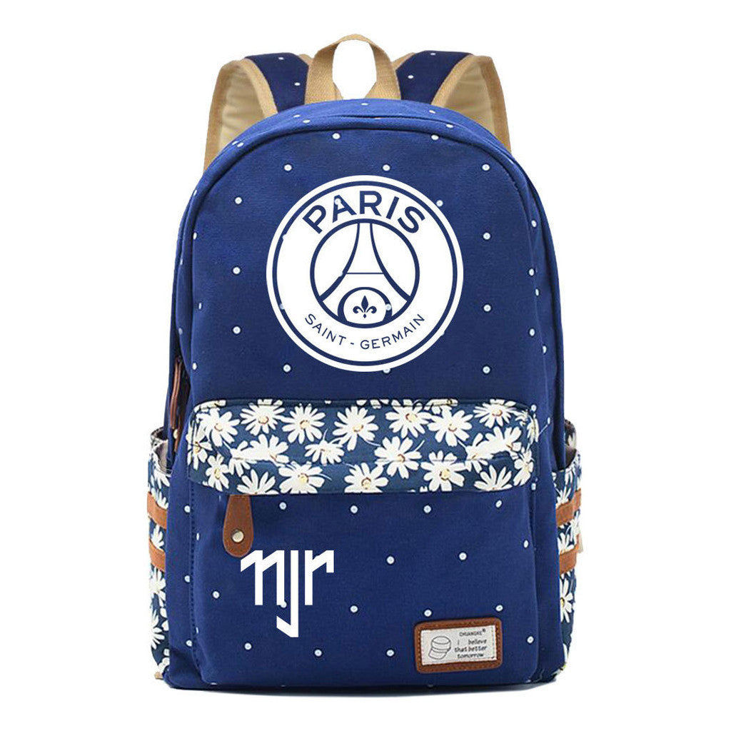 Football Star Neymar Printed Youth School Backpack For Primary And Secondary School Students, Fashionable And Casual Backpack