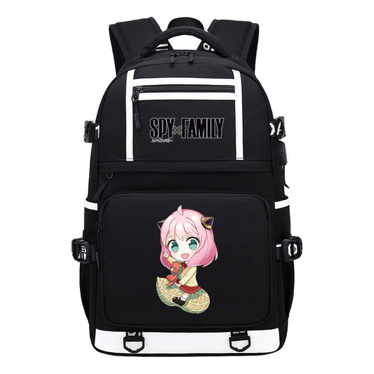 Comic Print Usb Youth Student Backpack For Men And Women, Backpack Leisure Travel