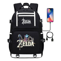 Legend Of Zelda Printed Usb Youth Student Backpack Men's And Women's Backpack Leisure Travel Bag