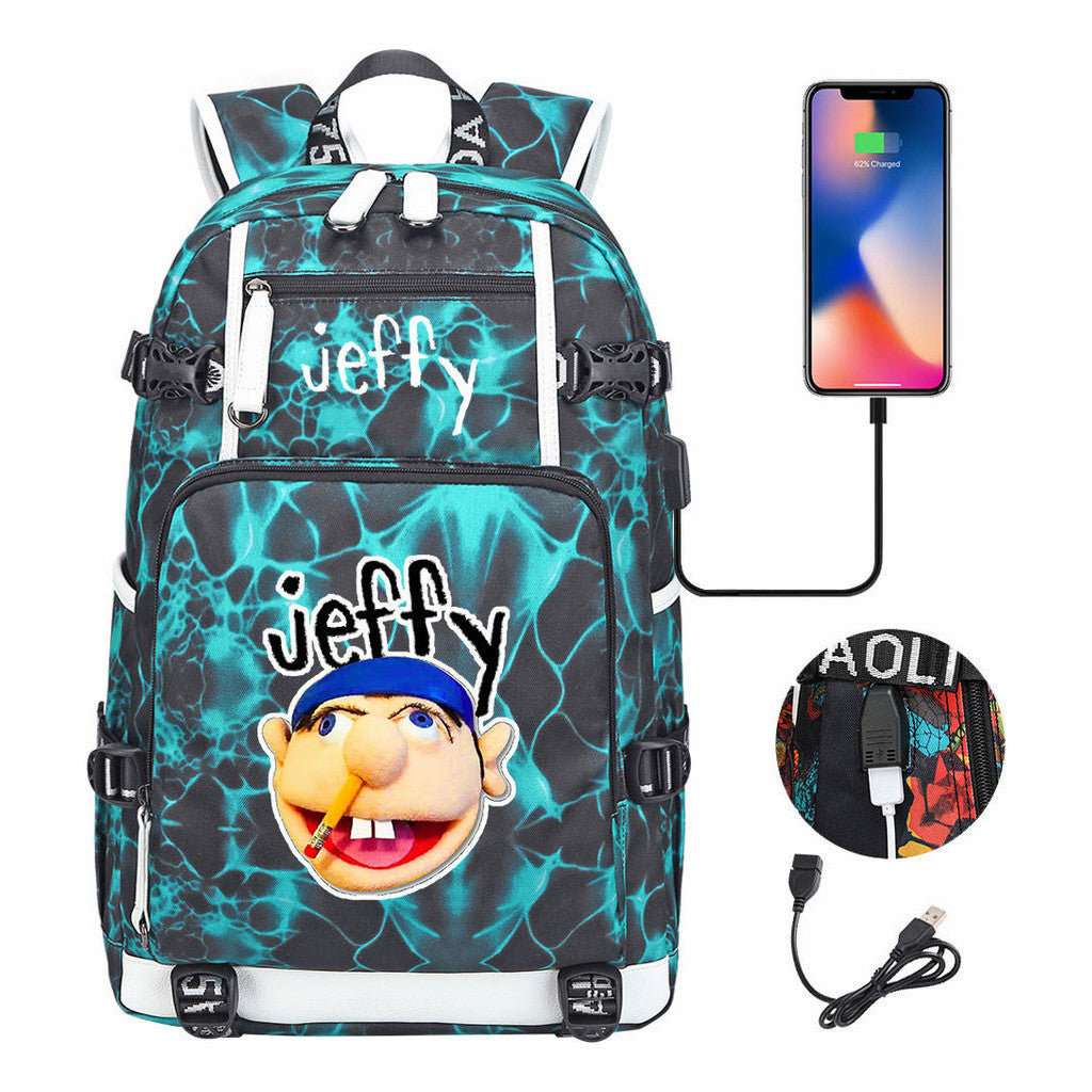 Printed Teenage Student Backpack, Men's And Women's Backpacks, Leisure Travel Backpacks