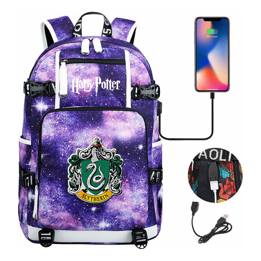 Magic School Usb Youth Student Backpack For Men And Women Leisure Travel Backpack