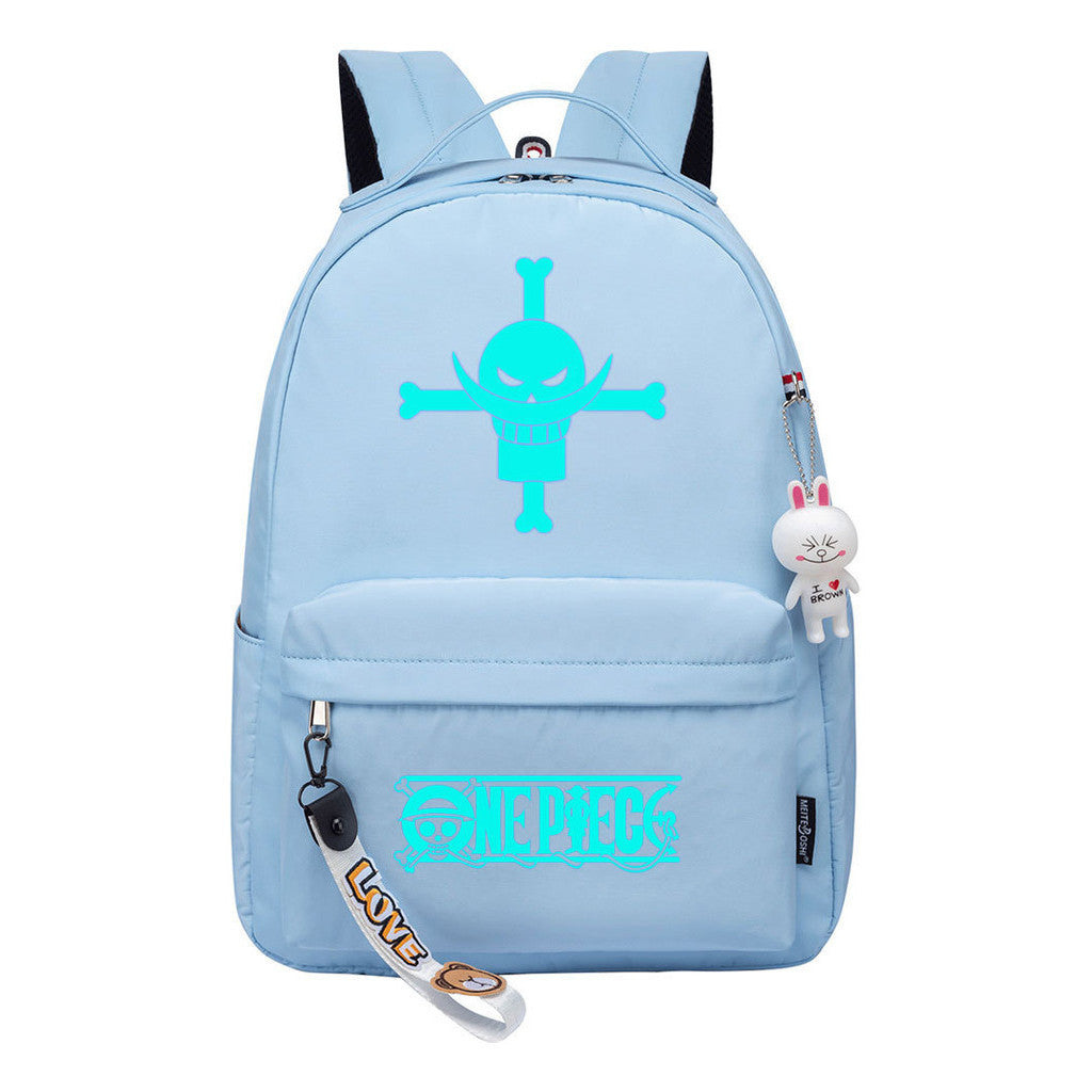 Cartoon Pirate Wang Lufei Youth Student School Bag Leisure Bag Girl Backpack