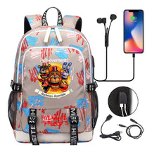 Toy Bear Game Peripheral Print Usb Youth Student Backpack For Men And Women Leisure Backpack
