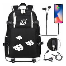 Naruto Usb Large Capacity Youth Student Backpack For Men And Women's Leisure Travel Backpack