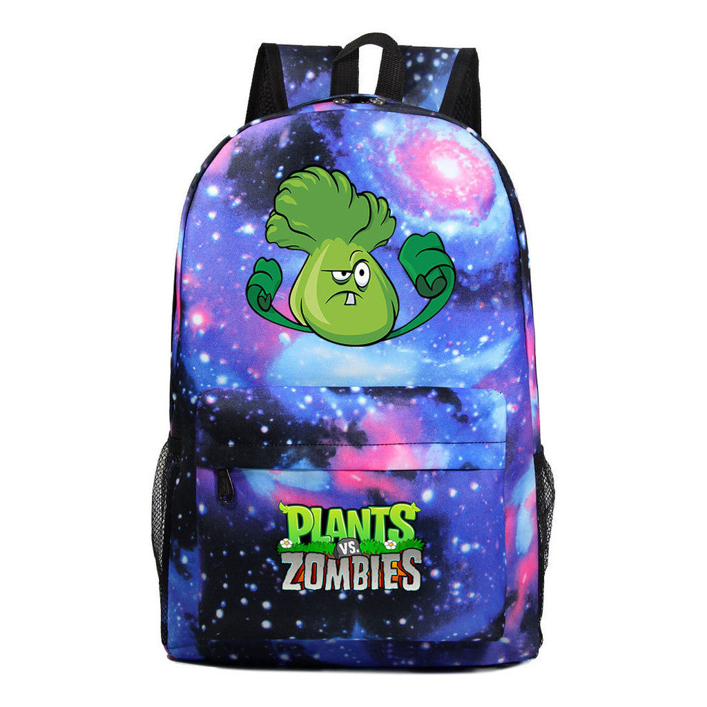 Game Plants Student School Bag Men's And Women's Leisure Backpack