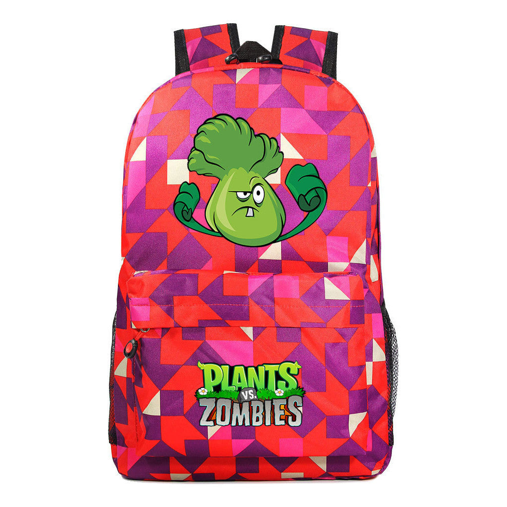 Game Plants Student School Bag Men's And Women's Leisure Backpack