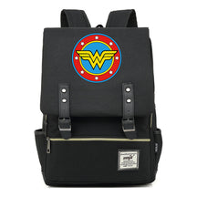 Anime Wonder Woman Printed Youth Student School Bag Men's And Women's Leisure Belt Buckle Backpack