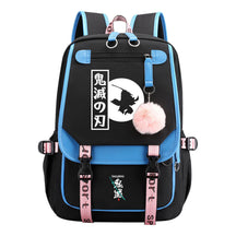 Cartoon Fashion Usb Youth Middle School Backpack For Boys And Girls Casual Woven Strap Flip Back Backpack