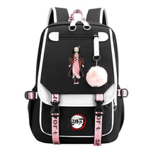 Cartoon Fashion Usb Student Backpack With Casual Woven Strap Flip Back Backpack
