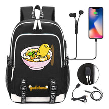Comic Egg Yolk Lazy Egg Teenage Student Backpack Usb Boys And Girls Casual Backpack