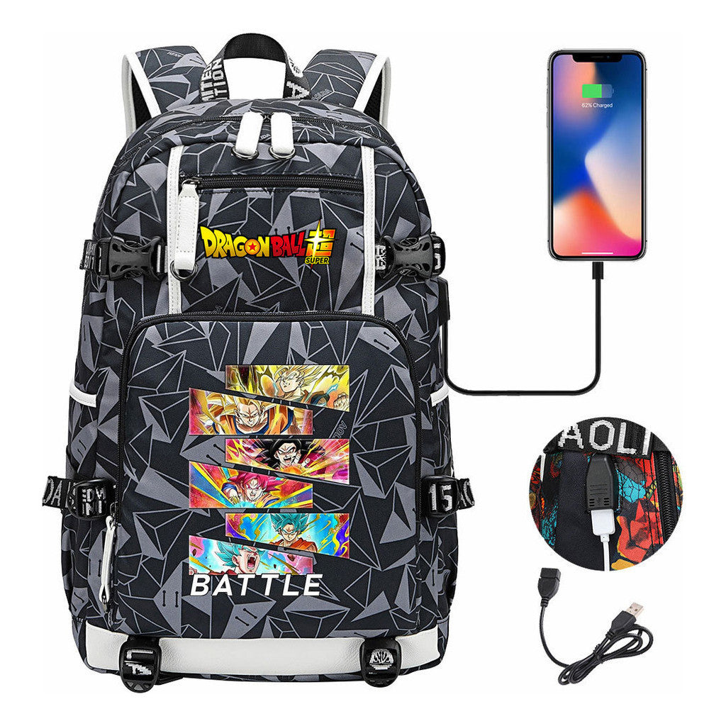 Sun Wukong Usb Large Capacity Youth Student Backpack For Leisure Travel Backpack