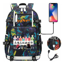 Volleyball Youth Usb Large Capacity Youth Student School Bag Men's And Women's Leisure Travel Backpack