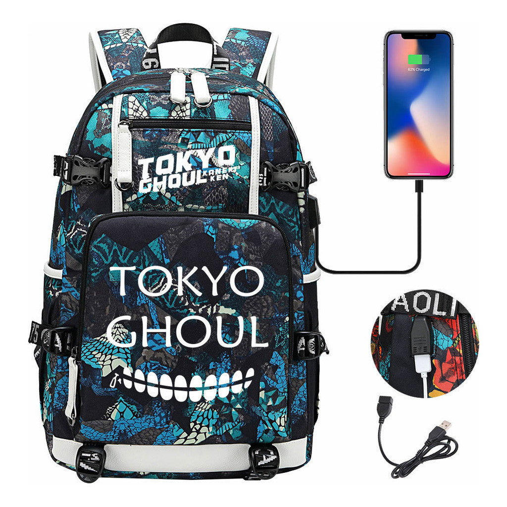 Usb Large Capacity Youth Student Backpack For Leisure Travel Backpack