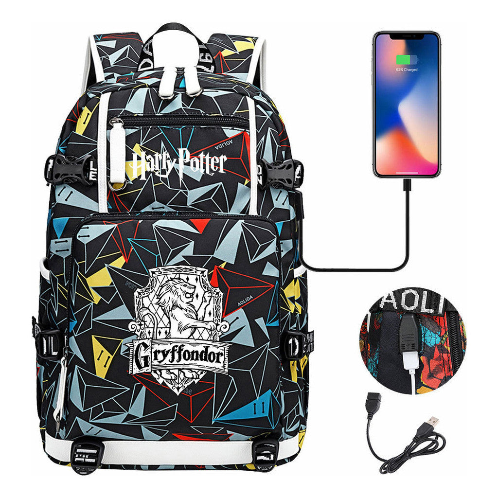 Magic School Usb Student Backpack For Leisure Travel Backpack
