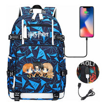 School Of Witchcraft And Wizardry Usb Earphones, Youth Student Backpacks, Leisure Travel Backpacks