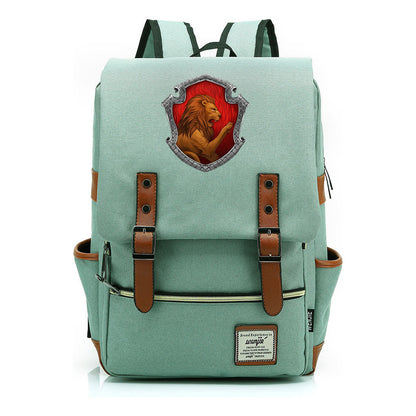 Academy Of Magic Print Teen School Bag Casual Belt Buckle Classic Backpack