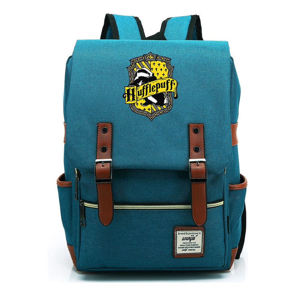 School Of Witchcraft And Wizardry Printed Teenage Student Backpack For Men And Women With Casual Belt Buckle Classic Backpack  43*29*13.5cm