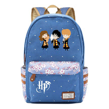 School Of Witchcraft And Wizardry Student Backpack, Floral Canvas, Female Backpack