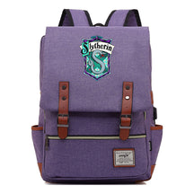 School Of Witchcraft And Wizardry Student Backpack Usb Men's And Women's Leisure Belt Buckle Backpack