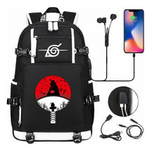 Naruto Print Usb Youth Student Backpack Casual High-capacity Travel Backpack