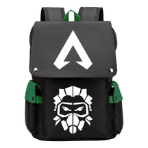 Apex Hero Print Usb Charging Cap Head Style Student School Bag Casual Backpack