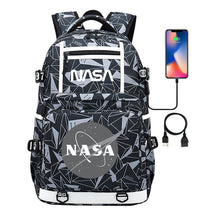 Fashionable Space Printed Usb Student Backpack Backpack Leisure Travel Backpack