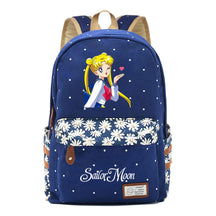 Anime Beauty Girl Warrior Youth School Bag Fragmented Flower Leisure Backpack