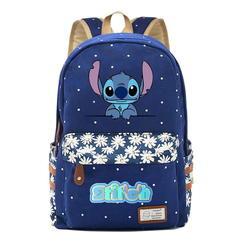 Japanese Anime Interstellar Baby Stitch Printed Youth Backpack Casual Backpack